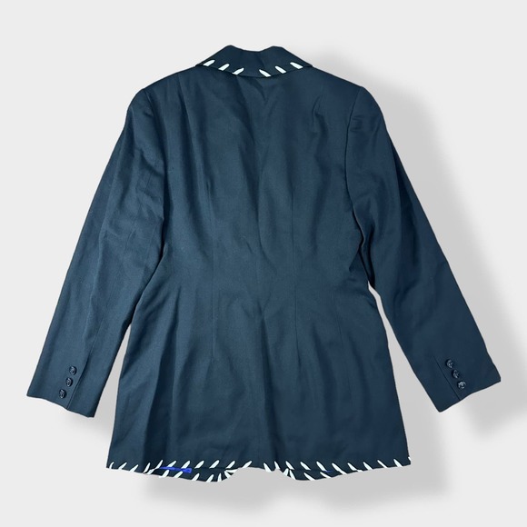 Longhorn by Niver Western‎ Wear Vintage 100% Worsted Wool Blazer Size 6 - Picture 6 of 6